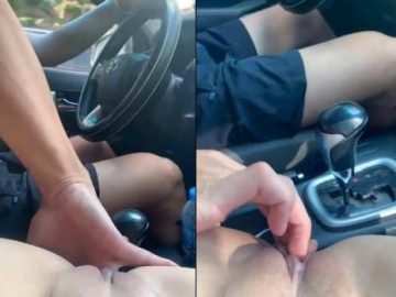 Vừa lái xe vừa móc cua vợ