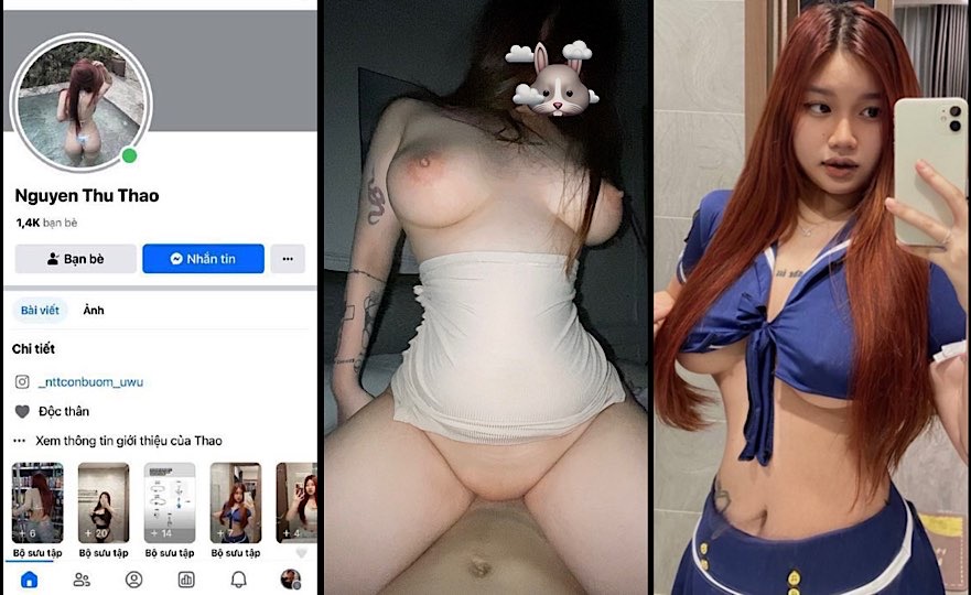 LEAK Clip sex Hotgirl Nguyen Thu Thao IG @nttconbuom uu Dit nhau vu to lon mup vs trai